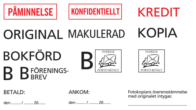 Standard stämplar